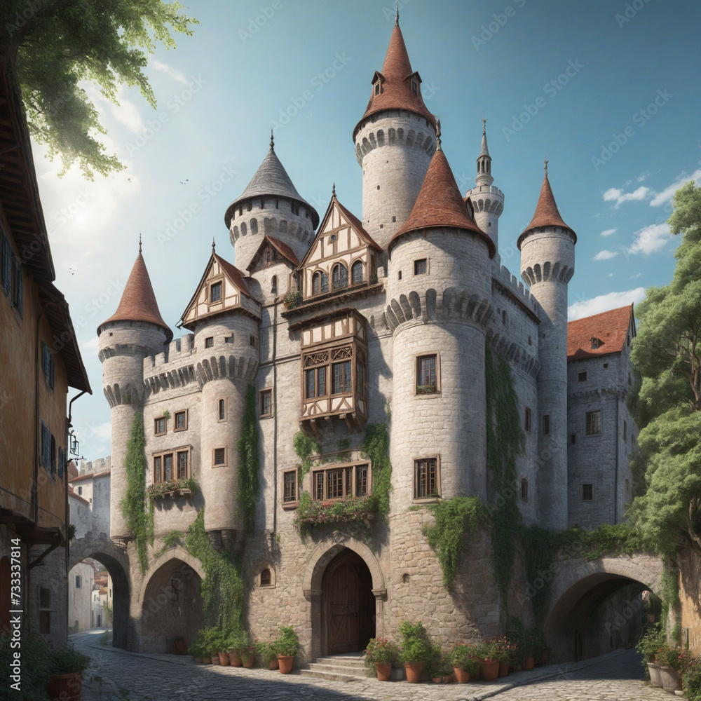 Fototapeta premium fairy tale castle
