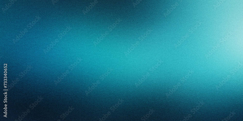 Obraz premium Dark blue mint sea teal jade emerald turquoise light blue abstract silk background. Color gradient blur. Rough grunge grain noise. Brushed matte shimmer. Metallic foil effect. Design. Template. Empty.