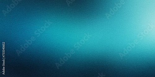 Dark blue mint sea teal jade emerald turquoise light blue abstract silk background. Color gradient blur. Rough grunge grain noise. Brushed matte shimmer. Metallic foil effect. Design. Template. Empty.