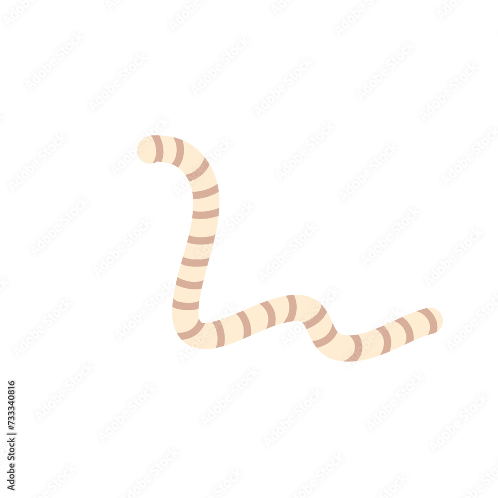 Fototapeta premium Cartoon parasite worm