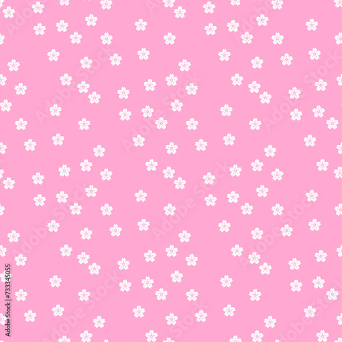 背景パターン素材 桜のシンボル（B_5_3） 