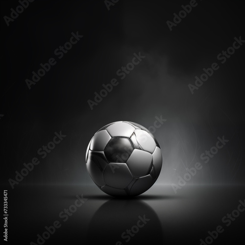 Black And White Football