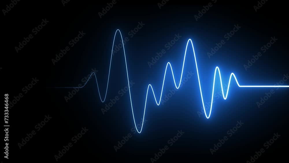 Vidéo Stock cardiogram cardiograph oscilloscope screen, ECG cardiogram oscilloscope monitor