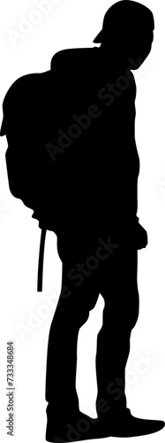 trekking silhouette