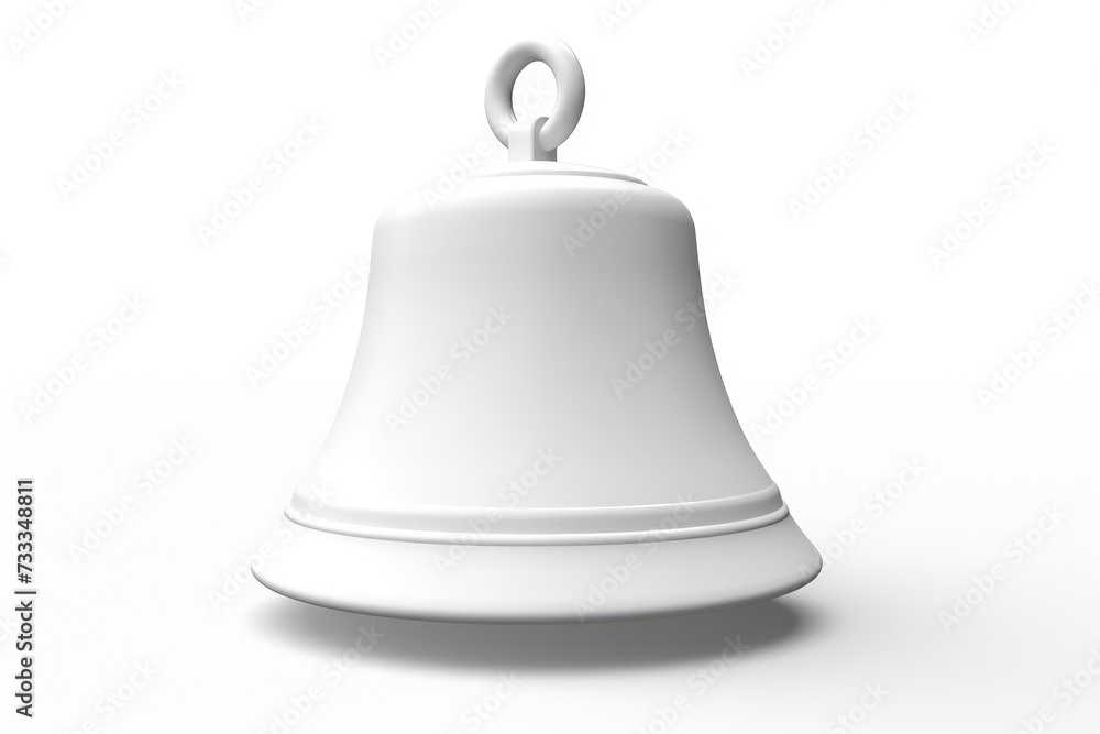 3d bell white in white background 3d bell white in white background
