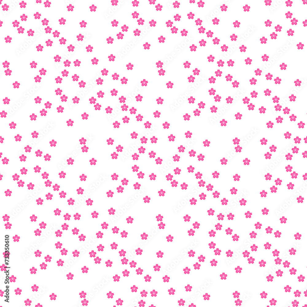 背景パターン素材　桜のシンボル（B_2_4）
