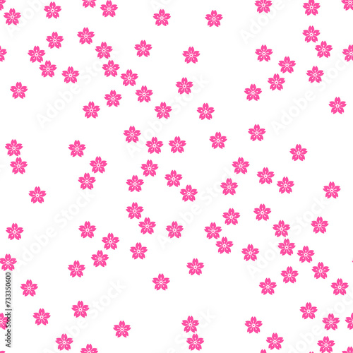 背景パターン素材 桜のシンボル（B_2_2） 