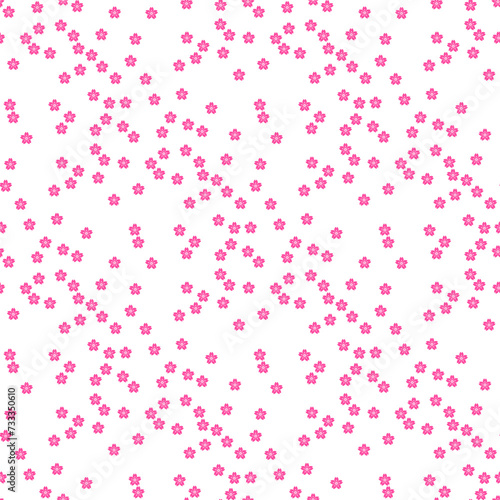背景パターン素材 桜のシンボル（B_2_4） 