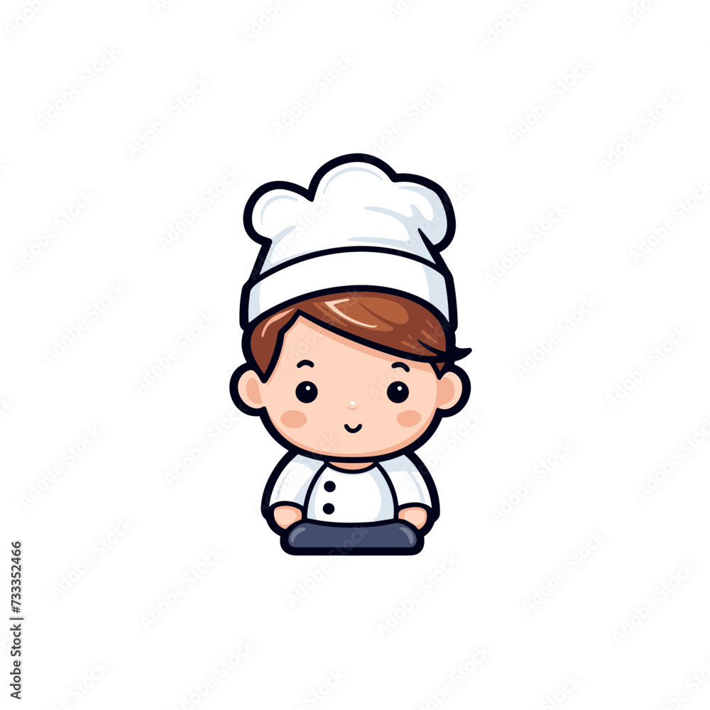chef wit muffin baker kid child baby boy vector illustration isolated transparent background, cut out or cutout t-shirt design chef wit muffin baker kid child baby boy vector illustration isolated transparent background, cut out or cutout t-shirt design