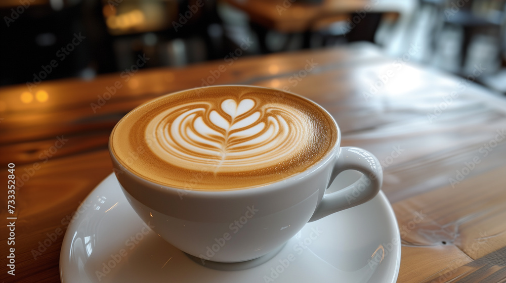 Caffe latte cup. AI generated. Caffe latte cup. AI generated.