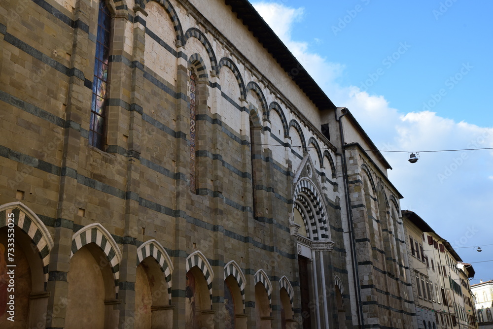 Eglise romane à Pistoia en Toscane. Italie