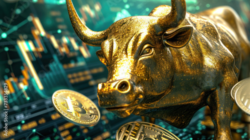 Golden Bull and Bitcoin: Symbols of Financial Prosperity and Digital Currency