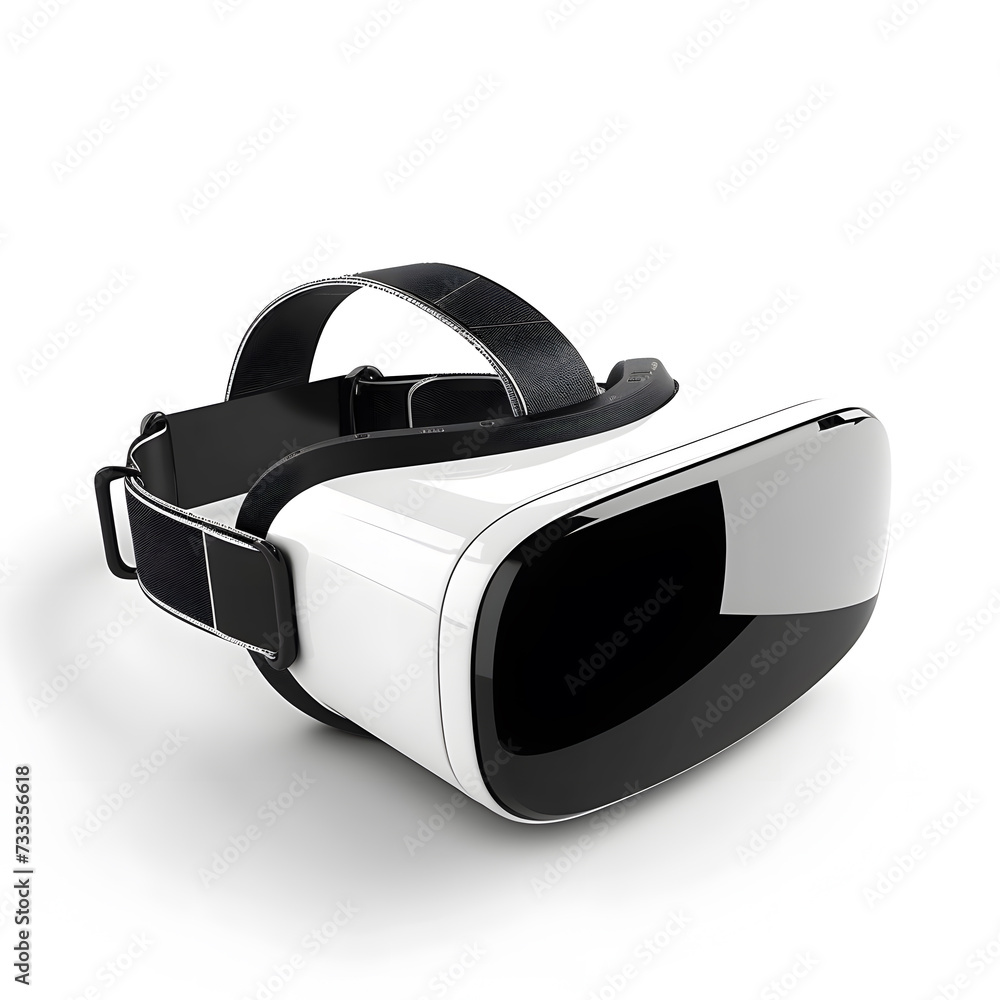 Virtual reality helmet isolated on white background Virtual reality helmet isolated on white background
