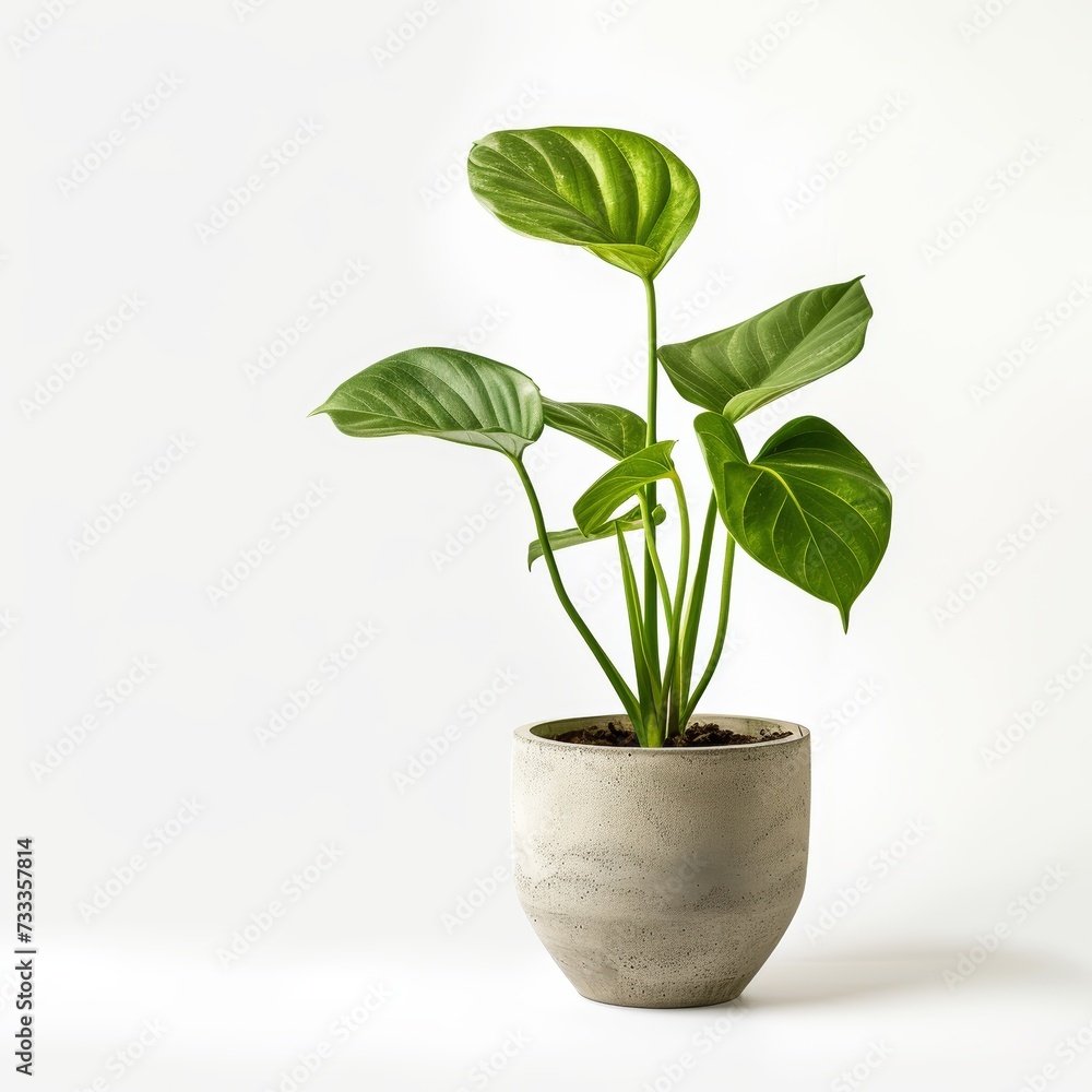 Green plant isolated on white background Green plant isolated on white background