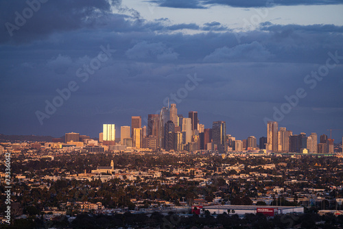 Close-up of Downtown Los Angeles