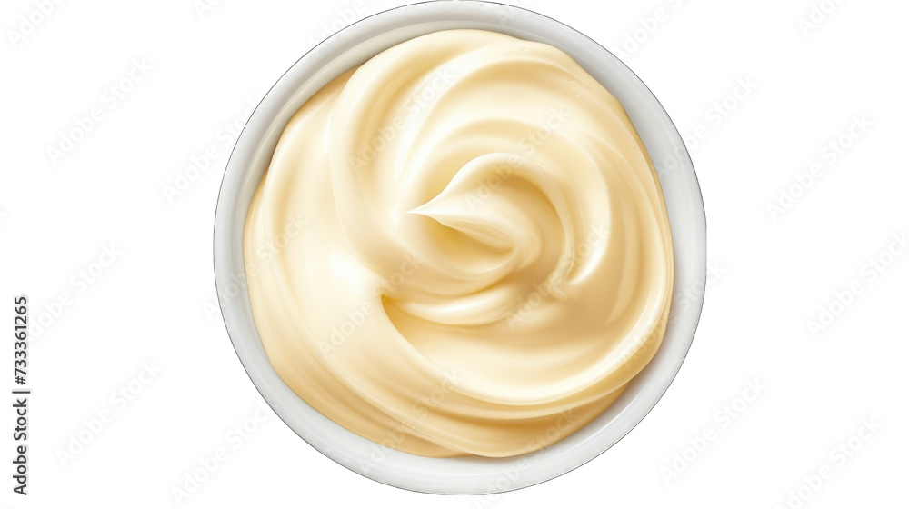 Mayonnaise swril in a bowl png Mayonnaise swril in a bowl png