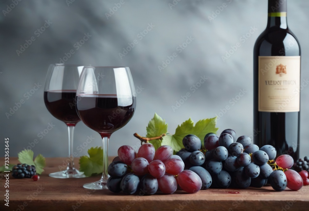 Obraz premium Wine and Grapes: A Taste of Elegance