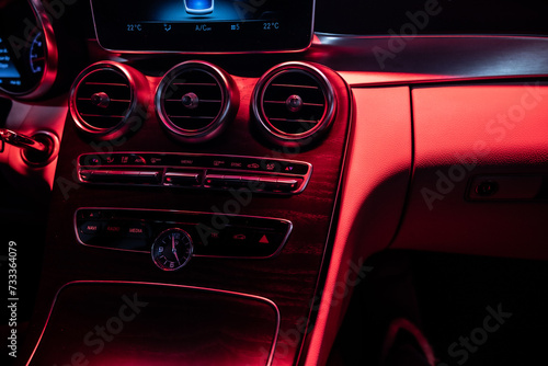 car dashboard with lights © maja