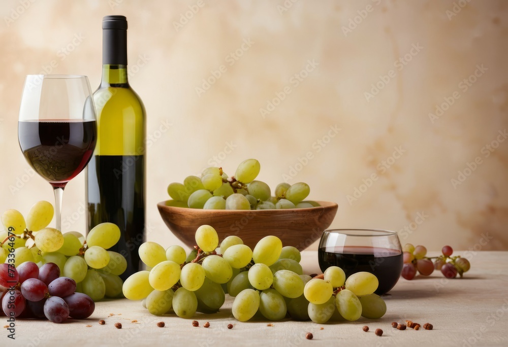Obraz premium Wine and Grapes: A Taste of Elegance