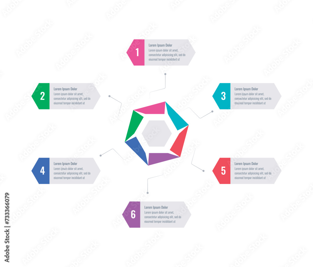 infographic template for business, printing, education, technology world. hexagon infographic template. six steps information template infographic template for business, printing, education, technology world. hexagon infographic template. six steps information template