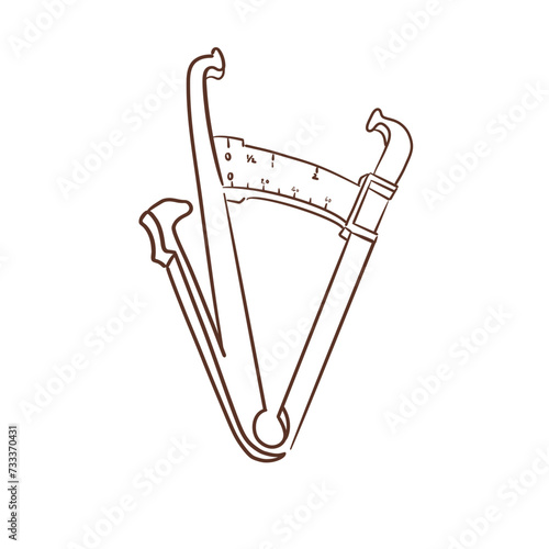 weight and scale tools_fat caliper