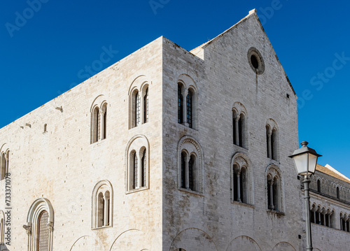 Basilica of St. Nicholas from Venezia steet, Bari Old Town, Puglia region, southern Italy, Europe
