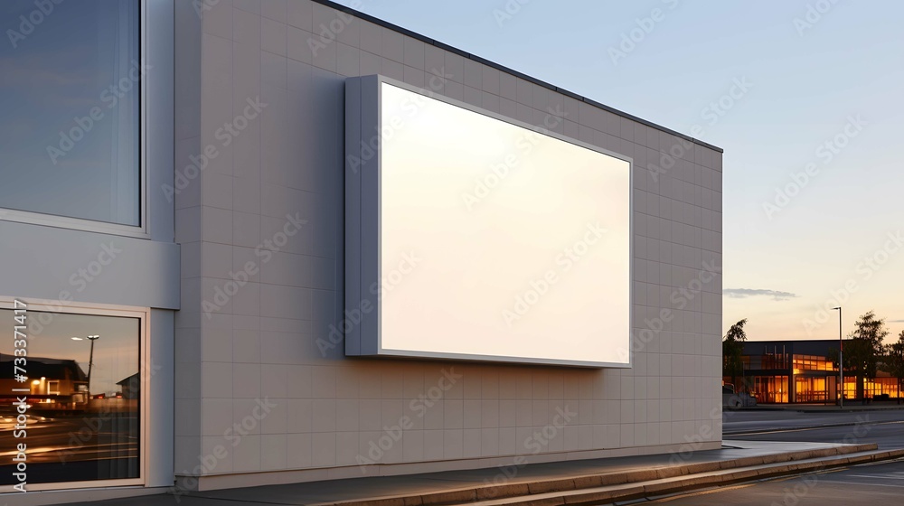 Advertisement sign board mockup on the street
Advertisement sign board mockup on the street