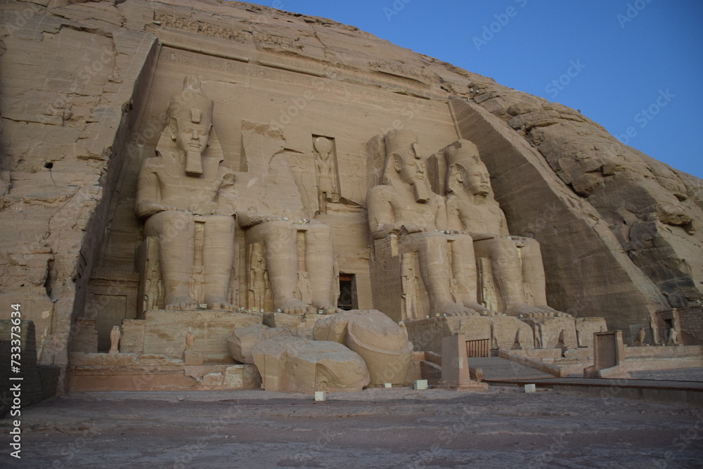 Der grosse Tempel des Ramses II in Abu Simbel