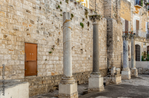 the remains of the church of Our Lady of Bad Counsel - 10th century  (Santa Maria del Buonconsiglio), old quarter, Bari, Puglia region (Apulia), southern Italy, Europe, September 18, 2022 photo