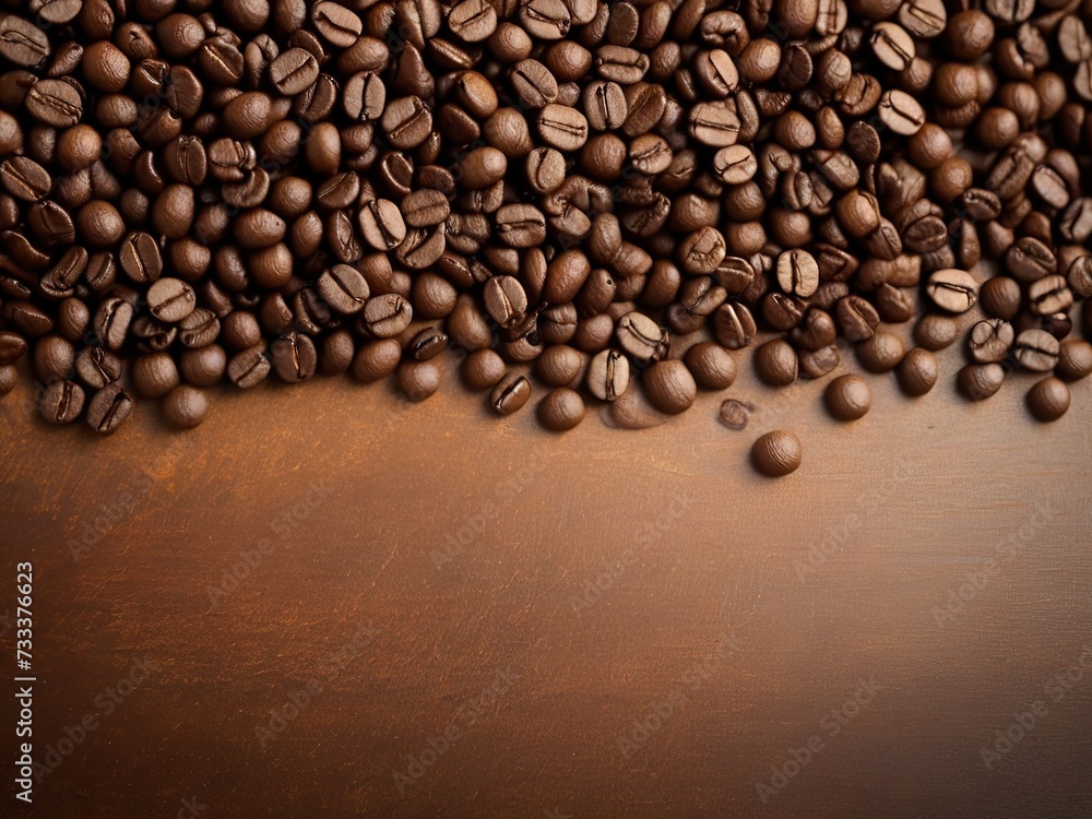 Coffee beans on wooden background. Free space for text. Coffee beans on wooden background. Free space for text.