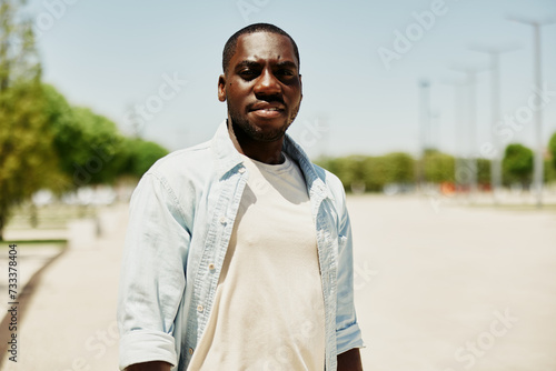 Man handsome black guy person young looking male adult lifestyle american african © SHOTPRIME STUDIO