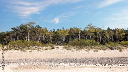 Tableau sur toile Baltic sea shore in Lithuania