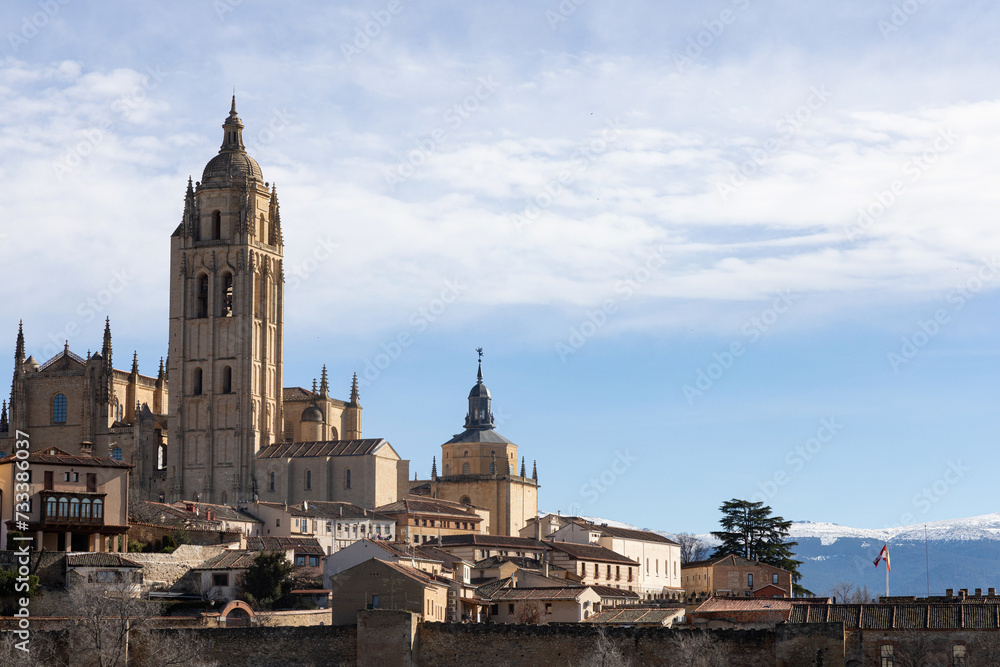 Vista de la catedral de Segovia
