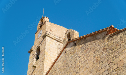 Medieval church in Xodos village, Comunidad Valenciana, Spain photo