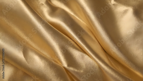 Gold silk Golden fabric texture surface background