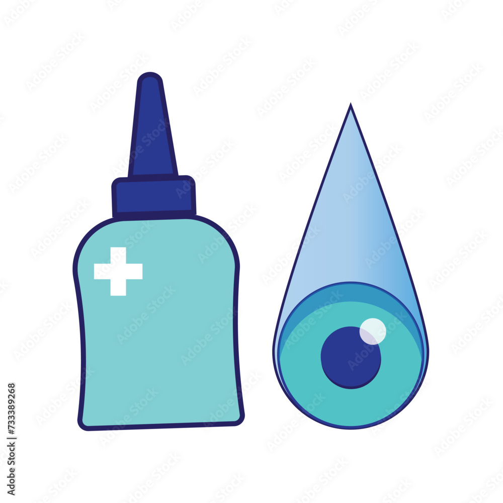 eye drops icon vector illustration design template eye drops icon vector illustration design template