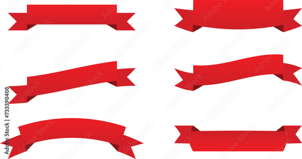 Red bow ribbons flat style icon symbol isolated on white background vector illustration. Red bow ribbons flat style icon symbol isolated on white background vector illustration.