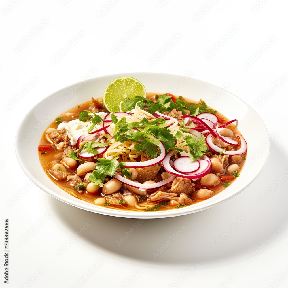 Posole soup closeup Posole soup closeup