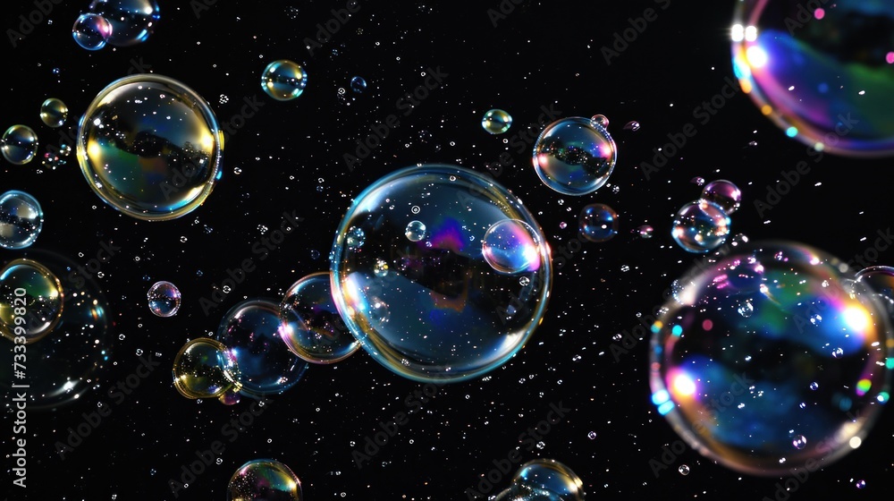 custom made wallpaper toronto digital a bunch of soap bubbles floating in the air on a black background with a lot of bubbles floating in the air on top of the bottom of the soap bubbles.