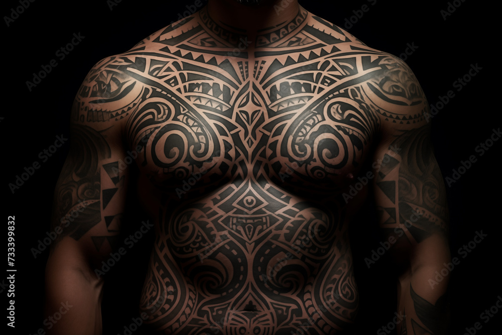 Black tribal tattoo on skin. Black tribal tattoo on back. Men's tattoo, tribal. Tribal tattoo. Tattoo ideas for men. Tattoo parlor. Tattoo artist profession. Black tribal tattoo on skin. Black tribal tattoo on back. Men's tattoo, tribal. Tribal tattoo. Tattoo ideas for men. Tattoo parlor. Tattoo artist profession.