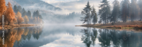 Foggy morning at the lake  © Junaid