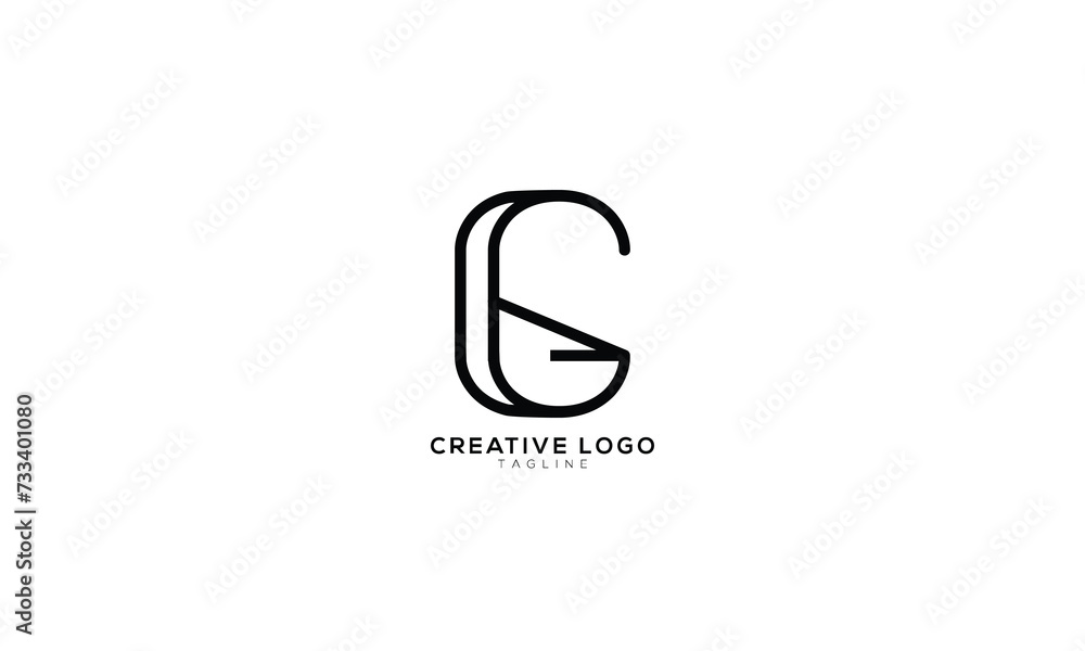 CG Abstract initial monogram letter alphabet logo design CG Abstract initial monogram letter alphabet logo design