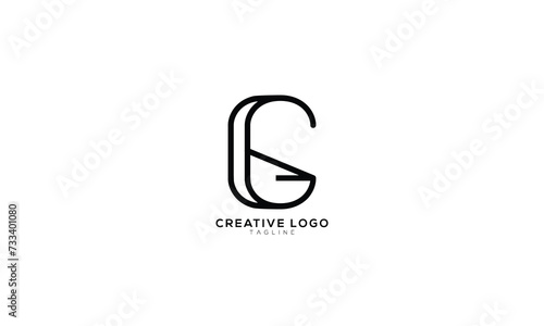 CG Abstract initial monogram letter alphabet logo design