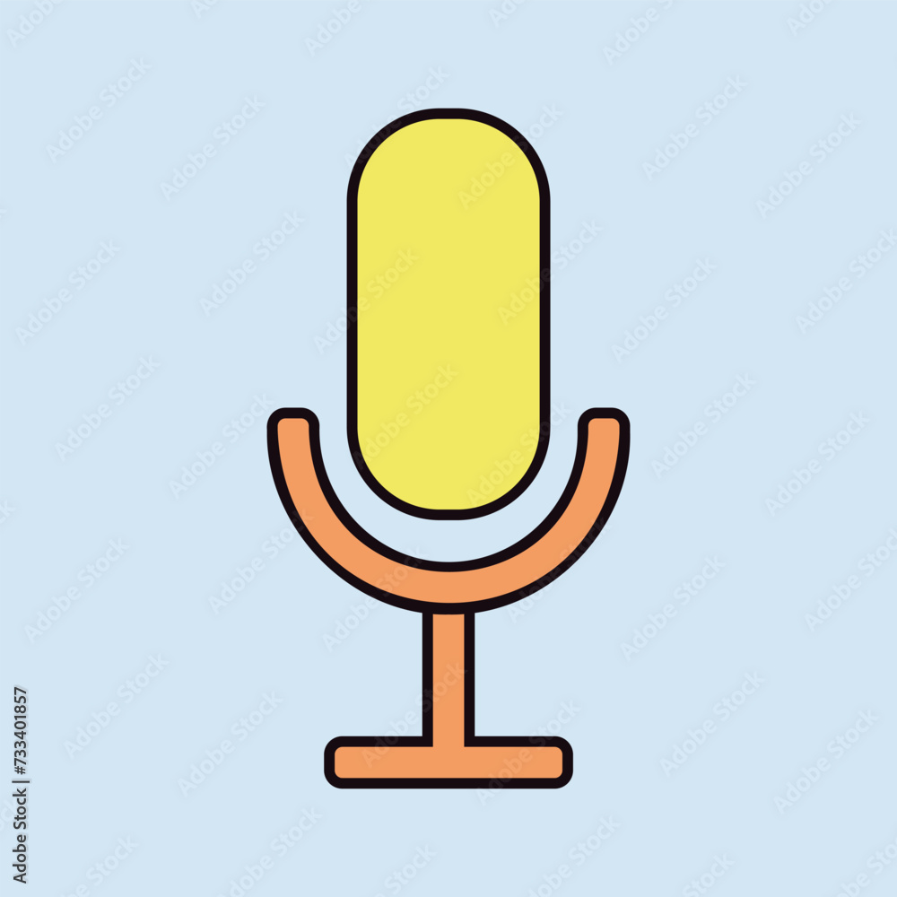 Record microphone mic vector icon Record microphone mic vector icon