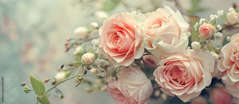 Vintage Charm Meets Spring Blossom: A Beautiful Bouquet of Vintage, Spring, and Flowers in One Picture
