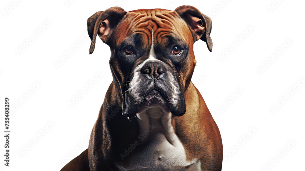 portrait of a boxer dog