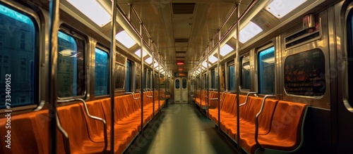 train interior without passengers