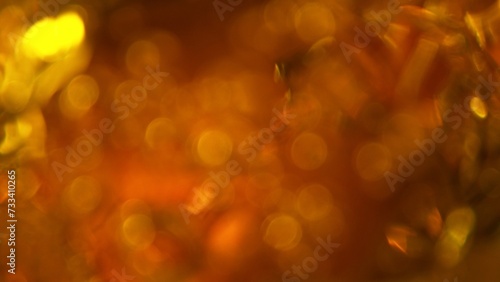 Abstract Golden Liquid Background, Macro shot.