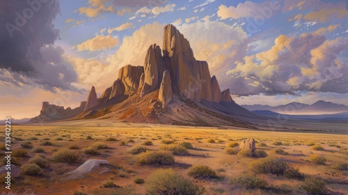 Shiprock New Mexico Southwestern Desert Landscape