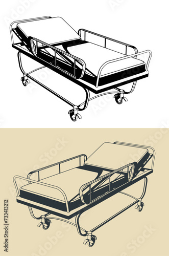 Emergency service stretcher